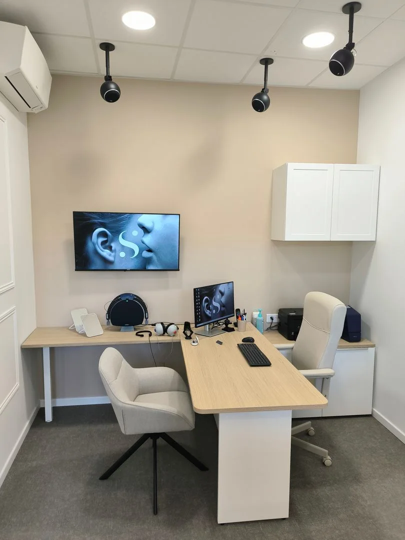 Cabine de consultation auditive